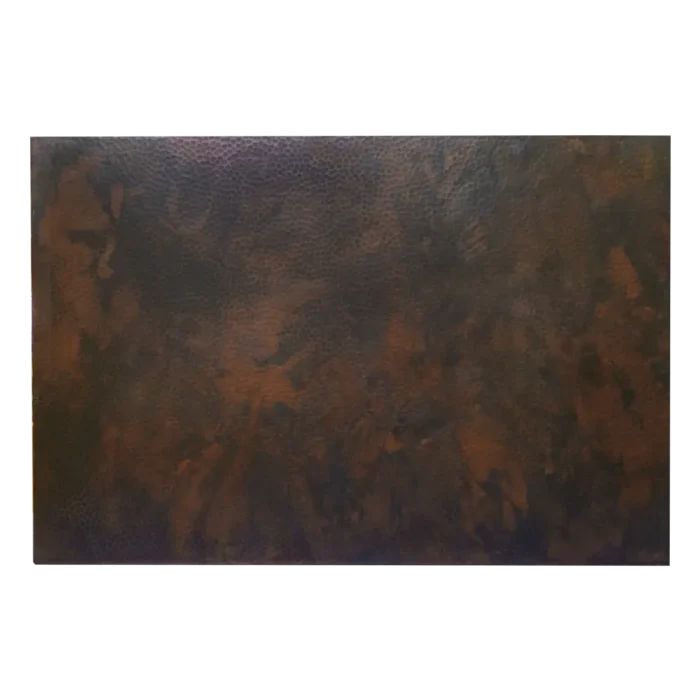 Rectangular Copper Tabletop — Handcrafted Elegance, artisan-crafted and hand-hammered by Monte Grande in Santa Clara del Cobre, Mexico.