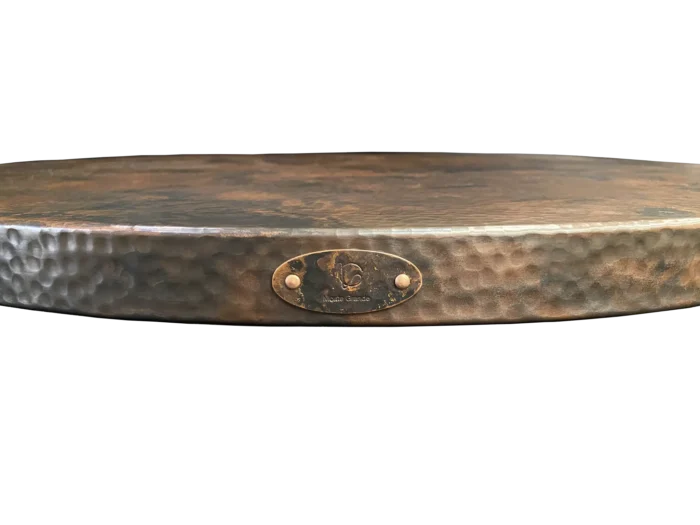 Round Copper Tabletop — Handcrafted - Image 7