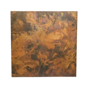Square Copper Tabletop — Hand-Hammered Finish, artisan-crafted and hand-hammered by Monte Grande in Santa Clara del Cobre, Mexico.