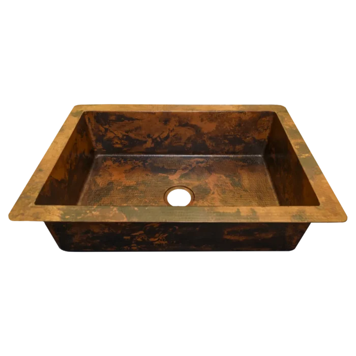 Undermount Copper Kitchen Sink — Artisan Crafted, artisan-crafted and hand-hammered by Monte Grande in Santa Clara del Cobre, Mexico.