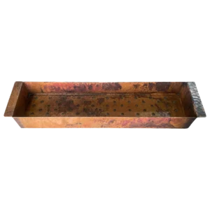 Copper Cutlery Tray — Artisan Crafted, artisan-crafted and hand-hammered by Monte Grande in Santa Clara del Cobre, Mexico.