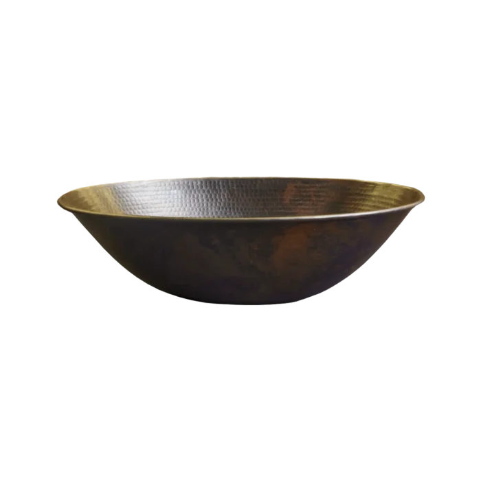 Oval Copper Vessel Sink — Handcrafted Elegance - Image 2