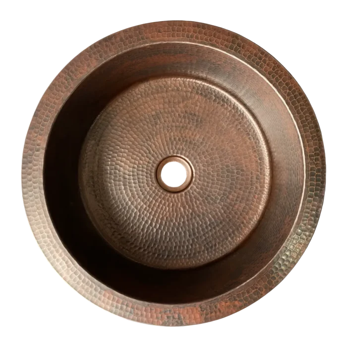 Round Copper Bar & Prep Sink — Artisan Crafted - Image 5