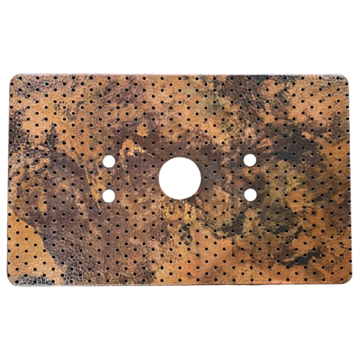 Copper Sink Basin Grate — Hand-Hammered Finish - Image 2