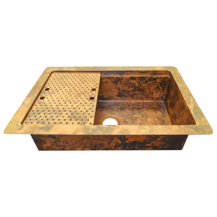 Copper Sink Drying Rack — Artisan Copper Finish - Image 3