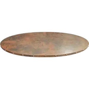Oval Copper Tabletop with Rivets
