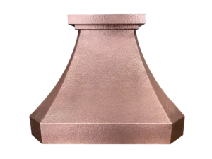 Pyramid Copper Range Hood — Hand-Hammered, artisan-crafted and hand-hammered by Monte Grande in Santa Clara del Cobre, Mexico.